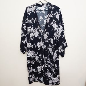 Spiritual Gangster Black floral Maya Kimono